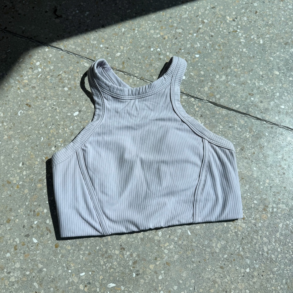 Lululemon Nulu Ribbed Bra Size 6 Light Purple